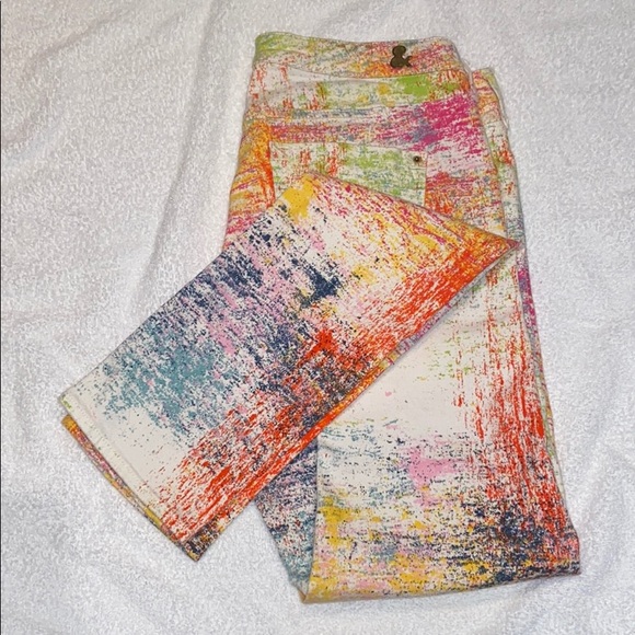 Splatter paint multicolor jeans - Picture 1 of 3